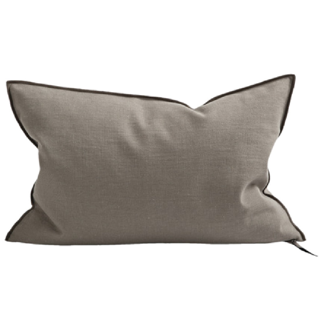 Coussin Vice Versa Toile Métis Upcyclée - écorce