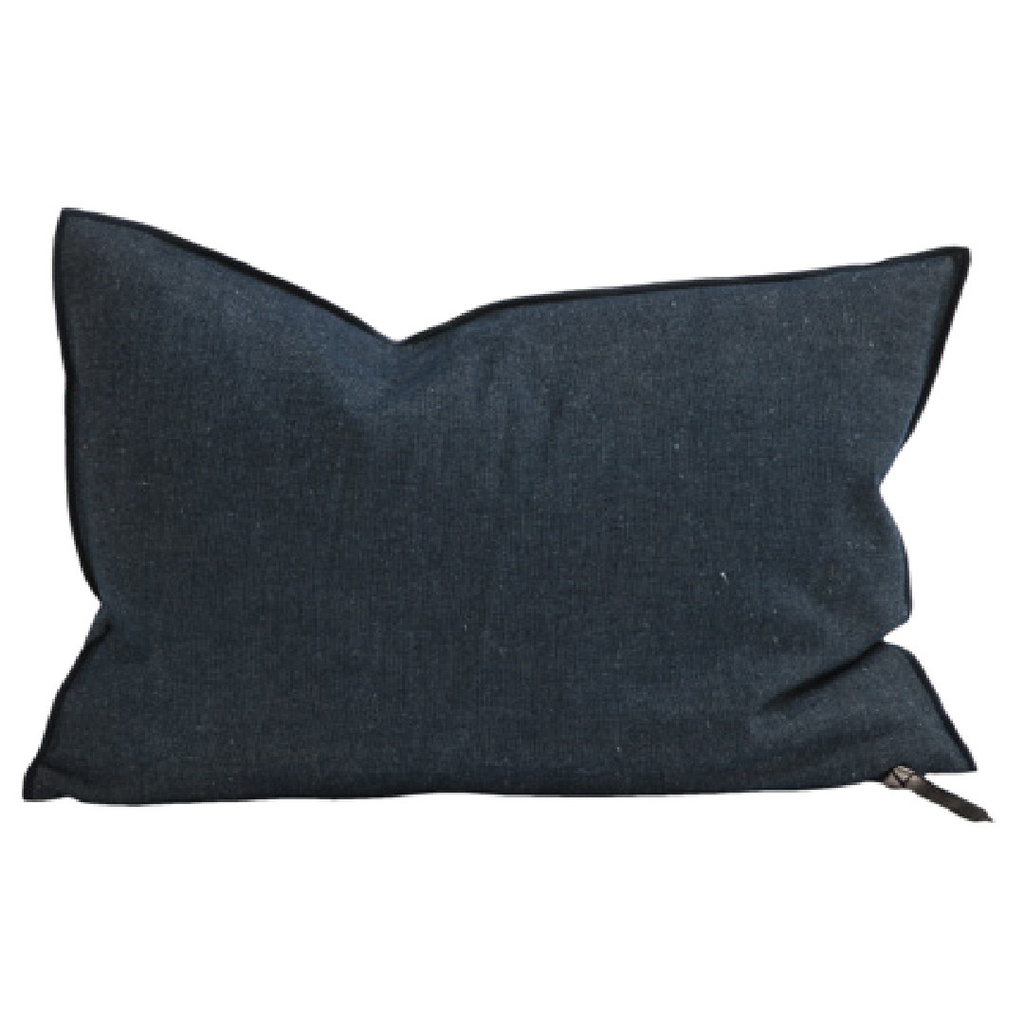 Coussin Vice Versa Toile Métis Upcyclée - denim