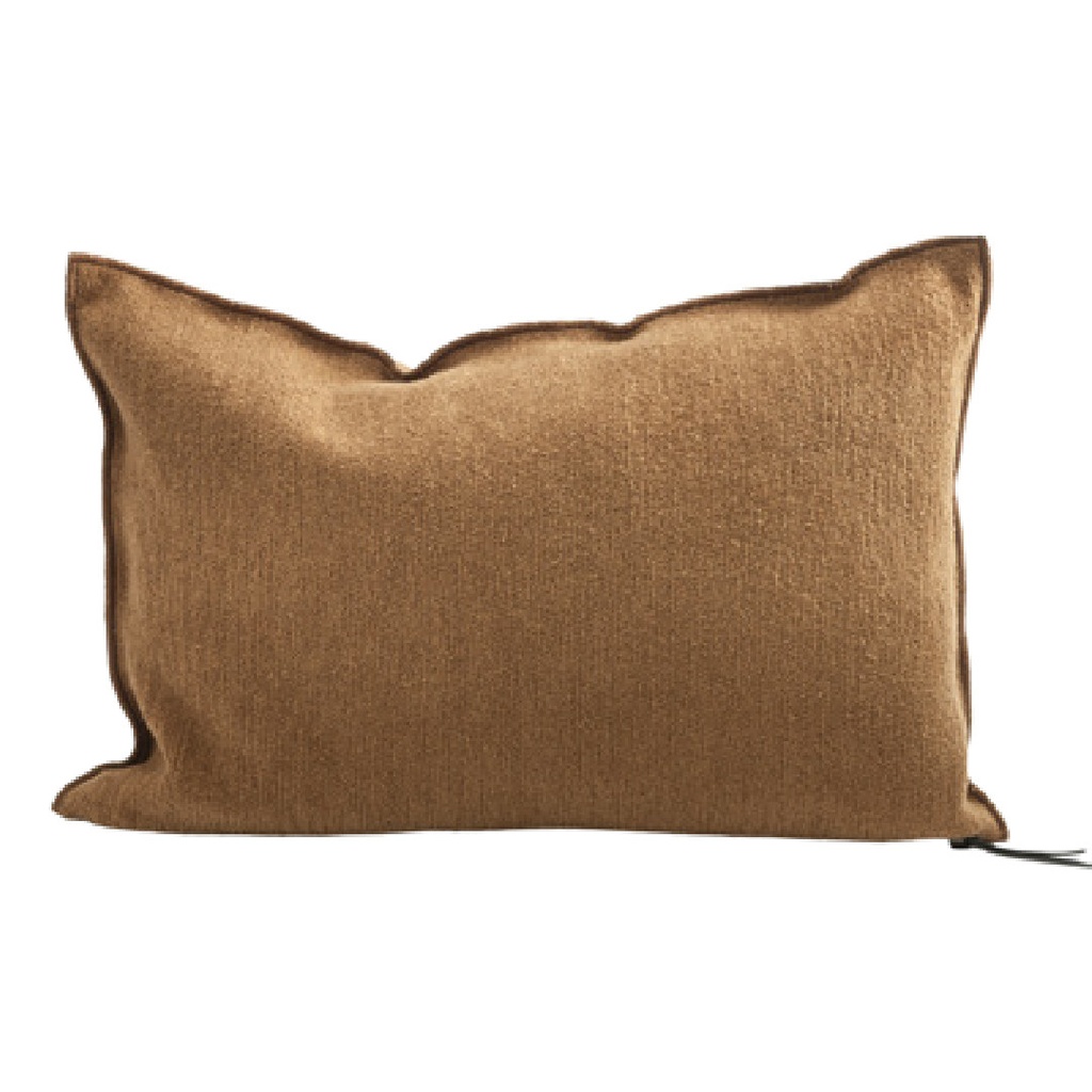 Coussin Vice Versa Toile Tuftée Upcyclée - rusty