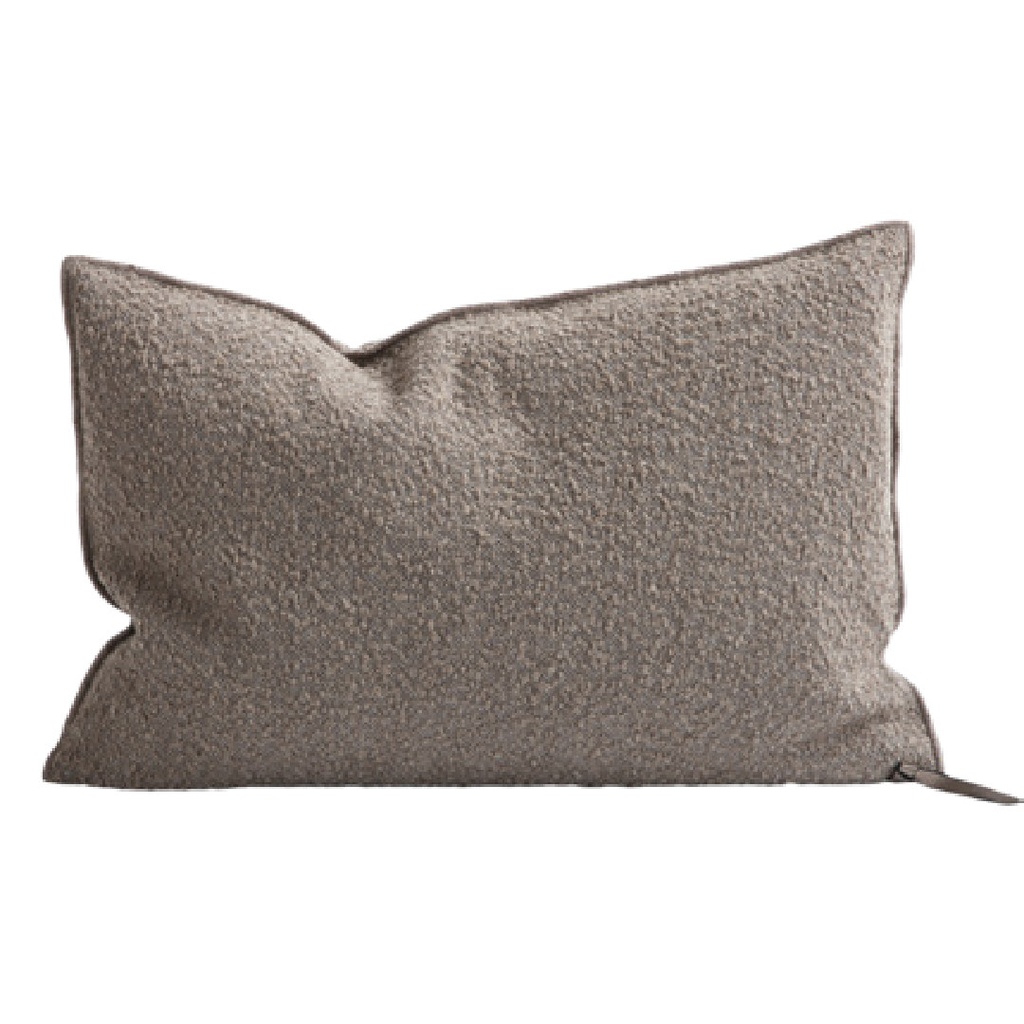 Coussin Vice Versa Toile Wooly - écorce