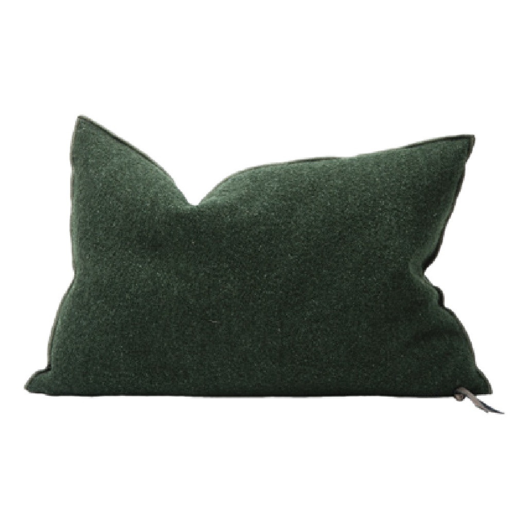 Coussin Vice Versa Toile Bouclette - avocat (65 x 65 cm)