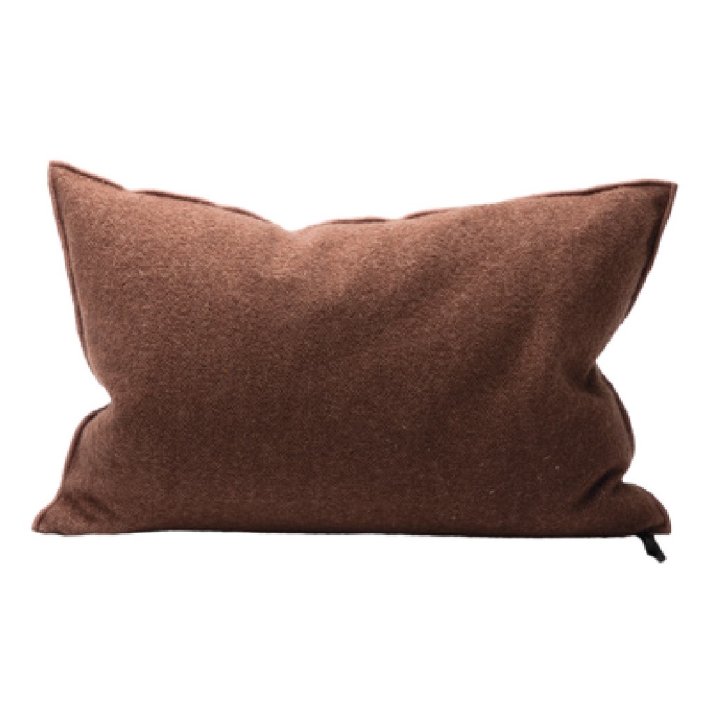 Coussin Vice Versa Toile Bouclette - blush