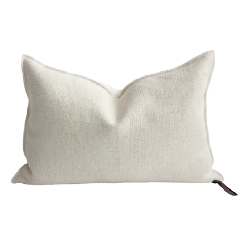 Coussin Vice Versa Toile de Lin Vintage - off white (65 x 65 cm)