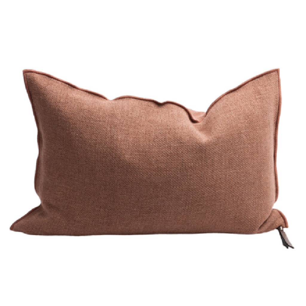 Coussin Vice Versa Toile Formentera - argile