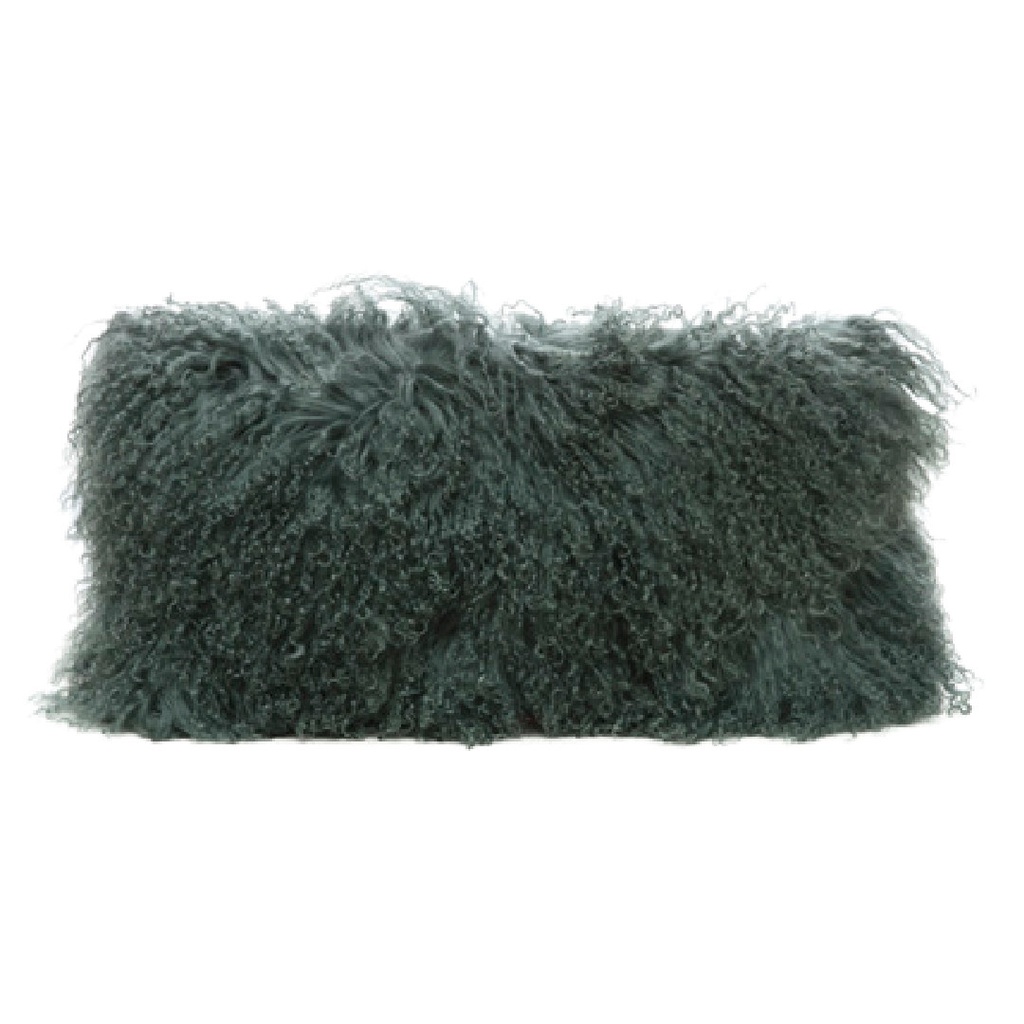 Coussin Chèvre du Tibet & lin - forest