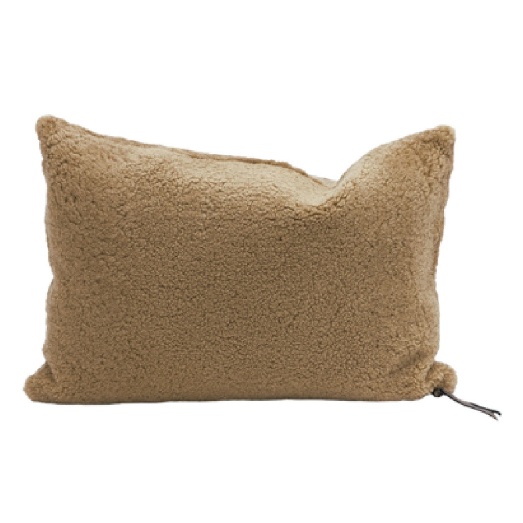 Coussin Mouton Bouclette - cappuccino