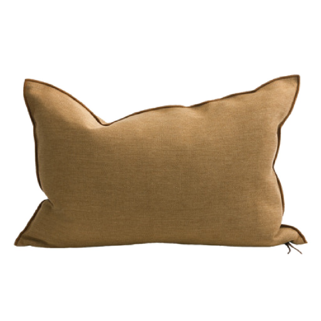 Coussin Vice Versa Toile In & Outdoor Lido - havane (65 x 65 cm)