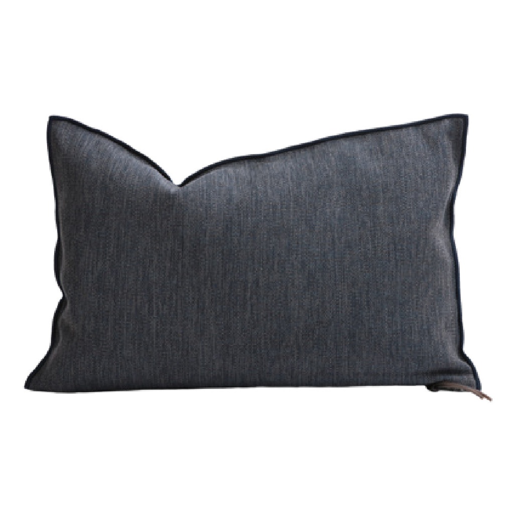 Coussin Vice Versa Toile In & Outdoor Lido - denim (65 x 65 cm)