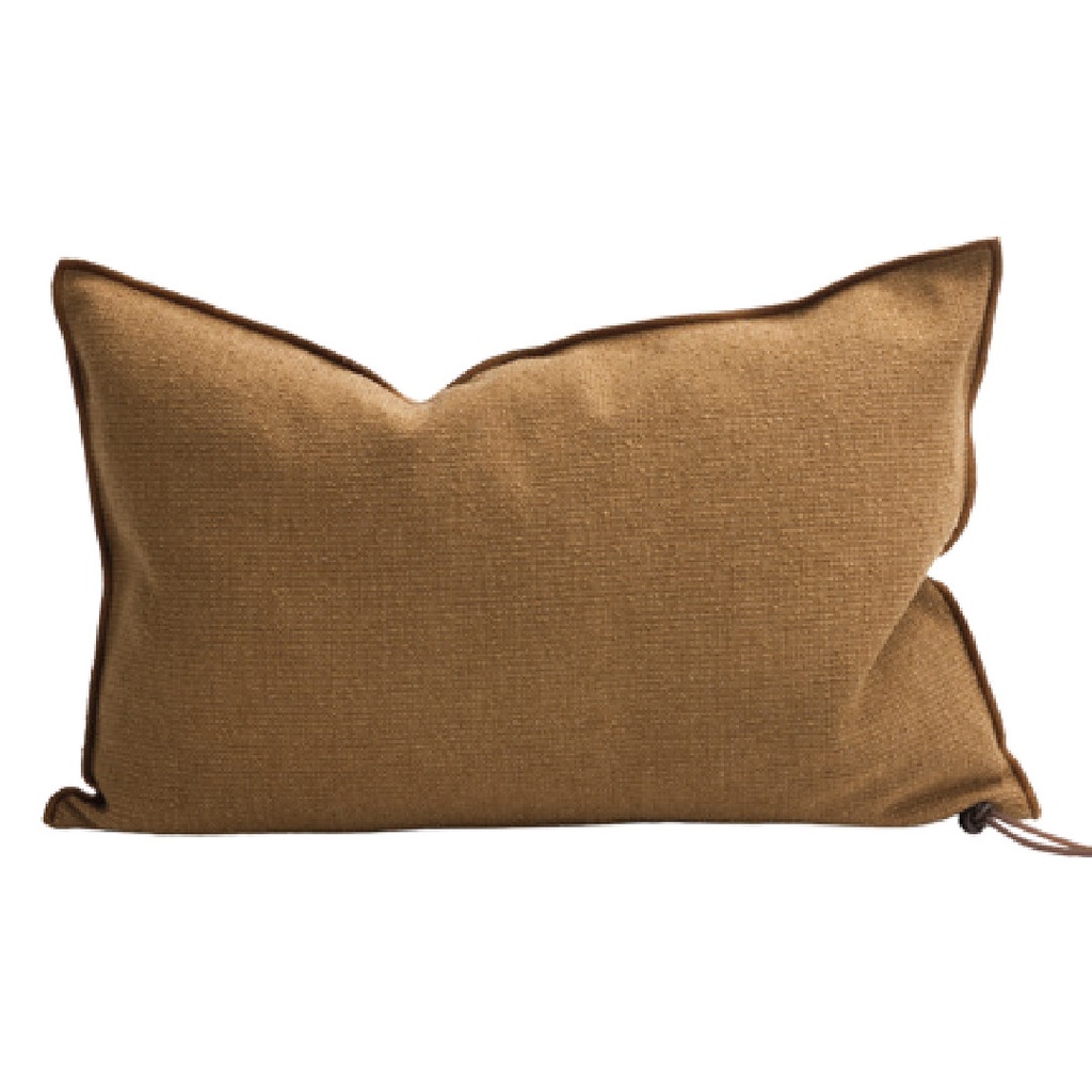 Coussin Vice Versa Toile In & Outdoor Menorca - havane