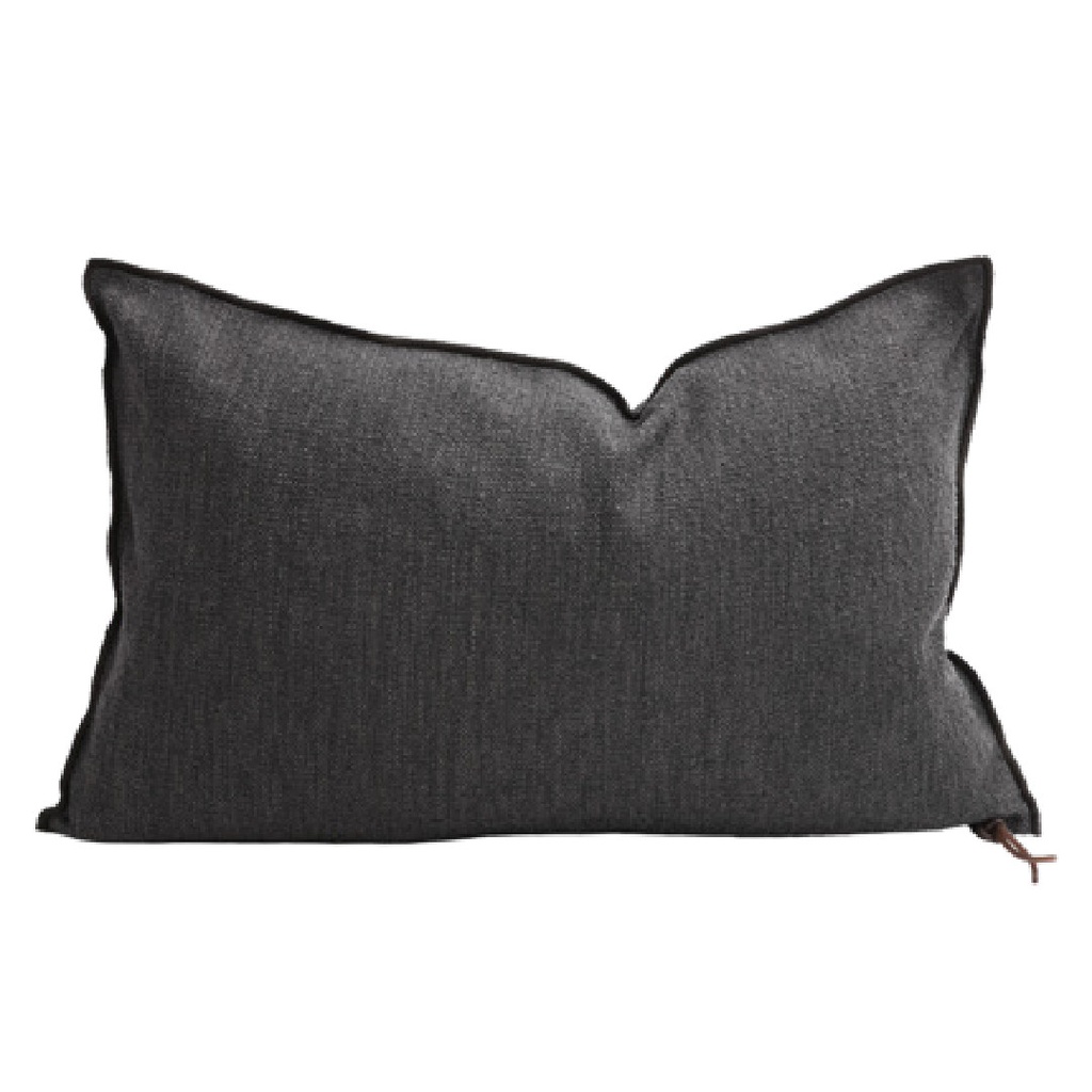 Coussin Vice Versa Toile In & Outdoor Menorca - charbon