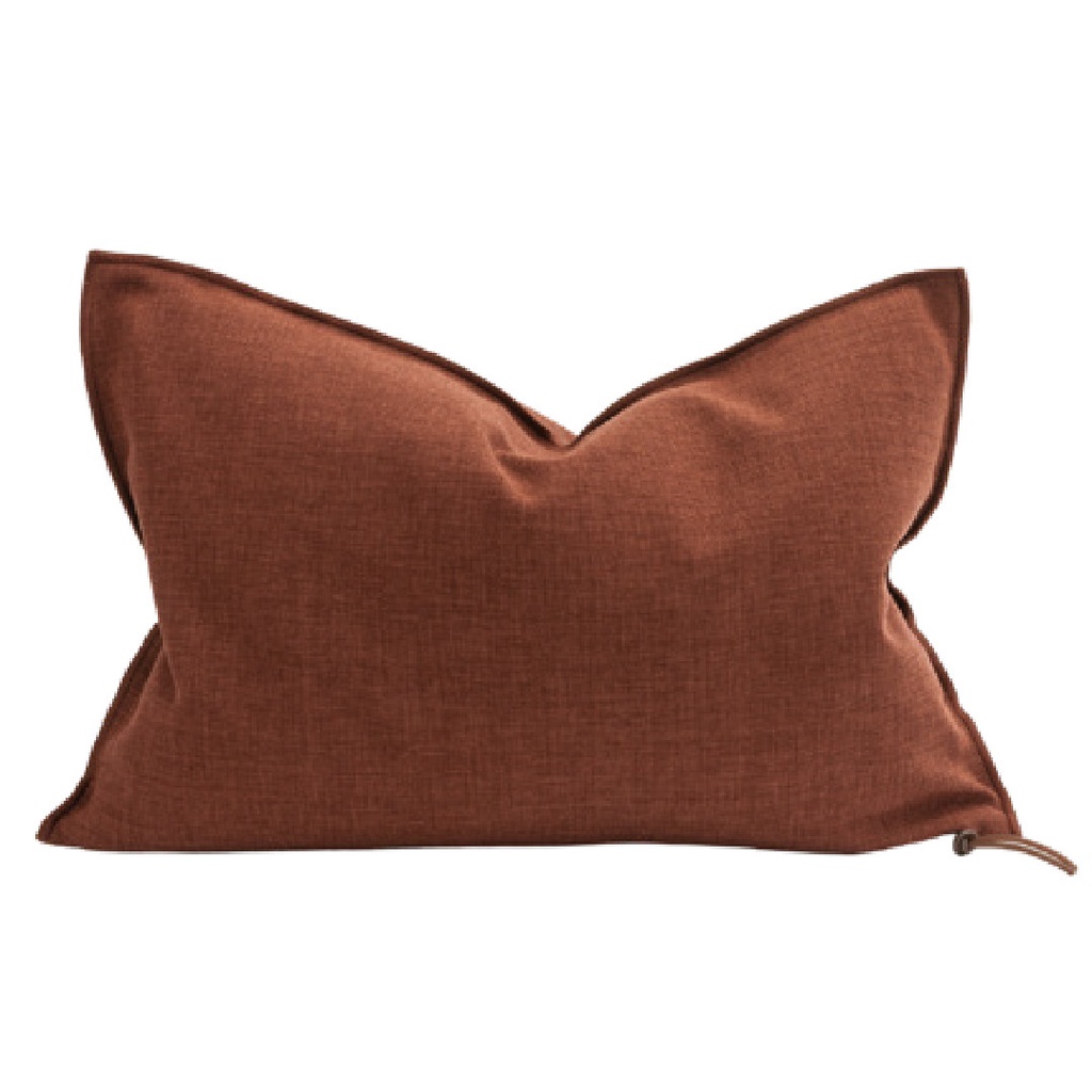 Coussin Vice Versa Toile In & Outdoor Riva - argile (65 x 65 cm)
