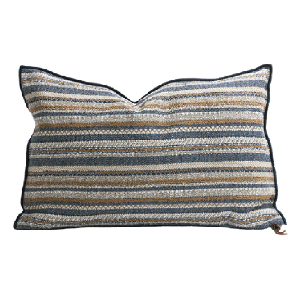 Coussin Vice Versa Toile In & Outdoor Santa Fe - indigo