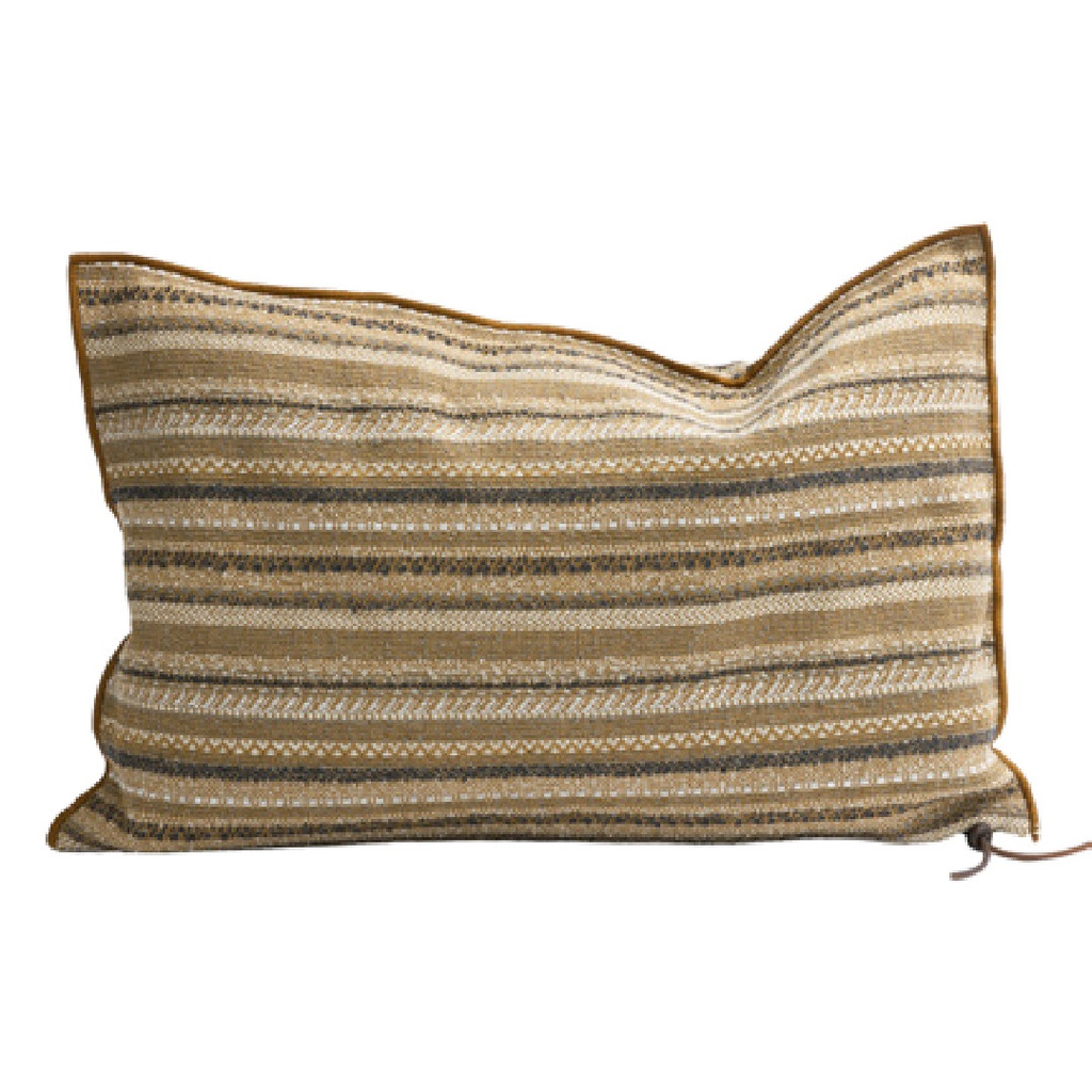 Coussin Vice Versa Toile In & Outdoor Santa Fe - havane