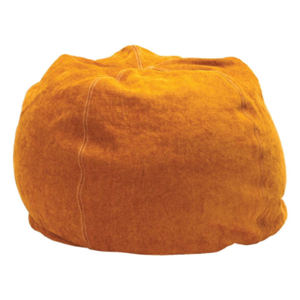 Pouf Bulle Chenille Soft Washed - ambre (40 x 60 cm)