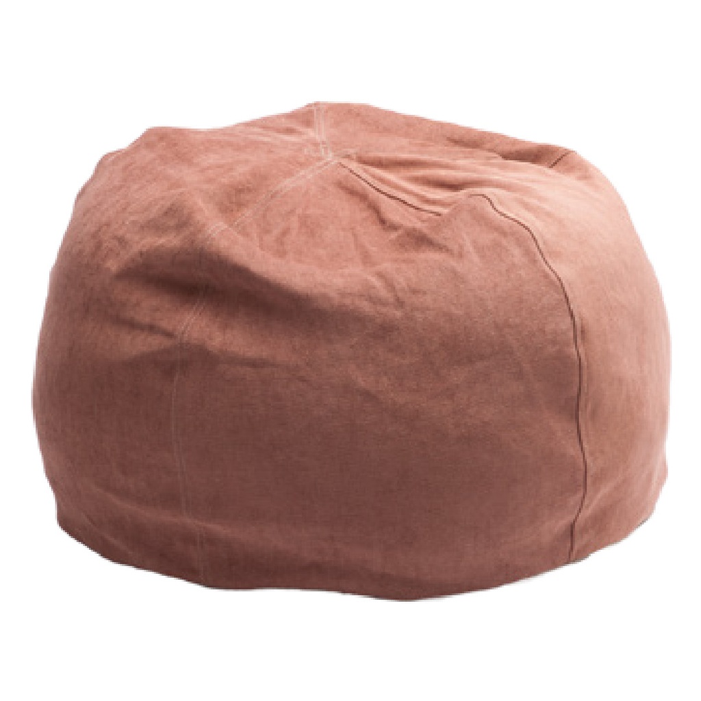 Pouf Bulle Chenille Soft Washed - bois de rose (40 x 60 cm)