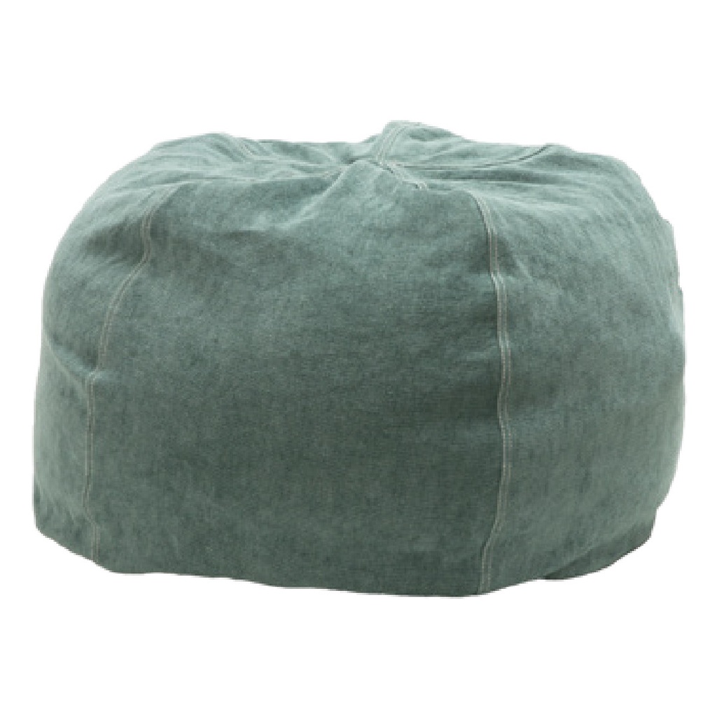 Pouf Bulle Chenille Soft Washed - canard (40 x 60 cm)