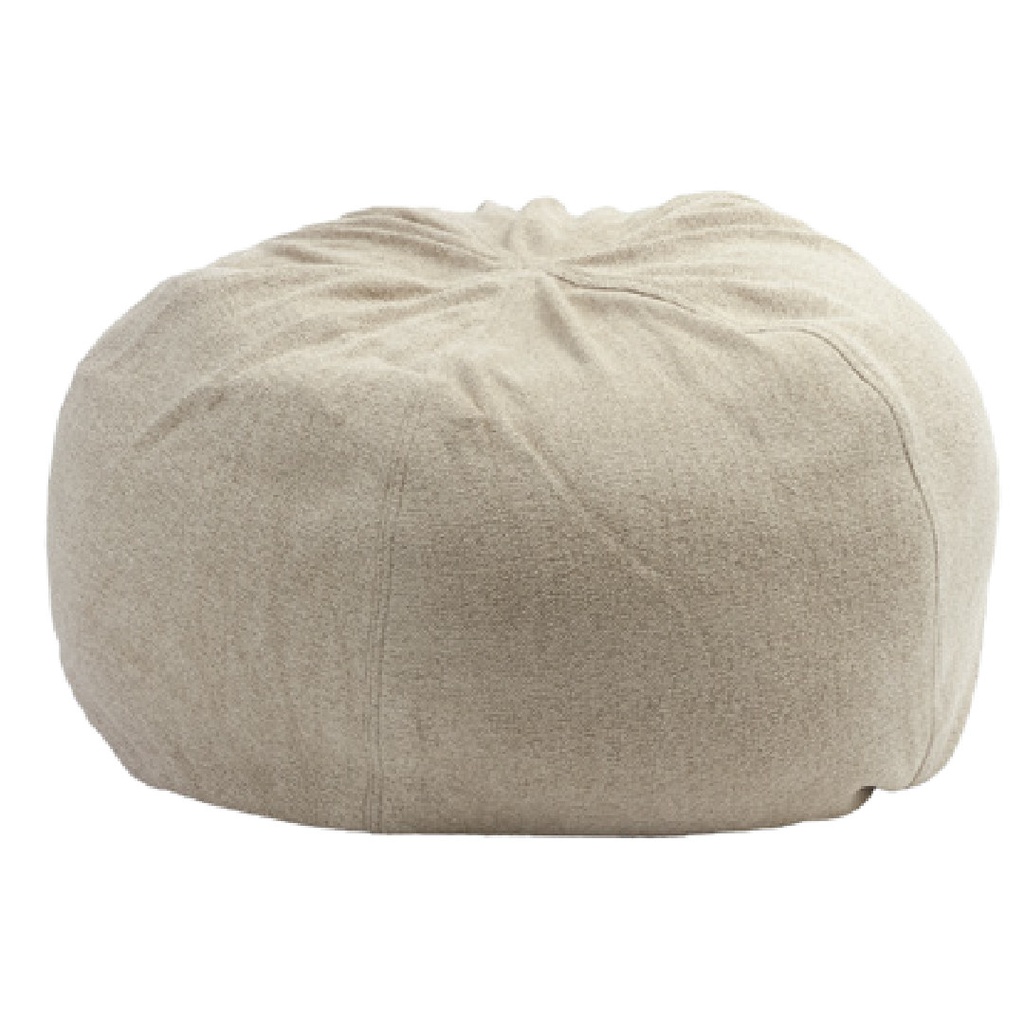 Pouf Bulle Chenille Vintage - ciment
