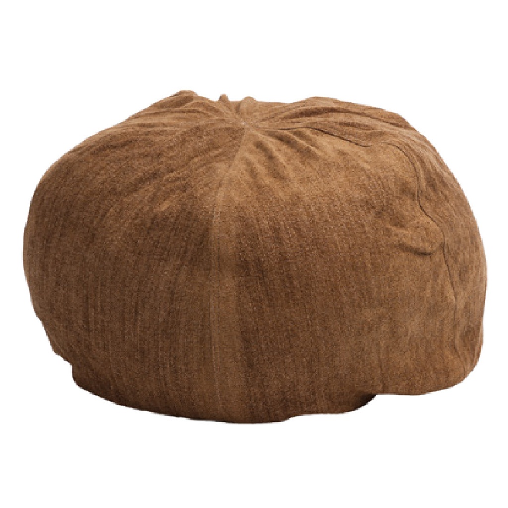 Pouf Bulle Chenille Vintage - havane