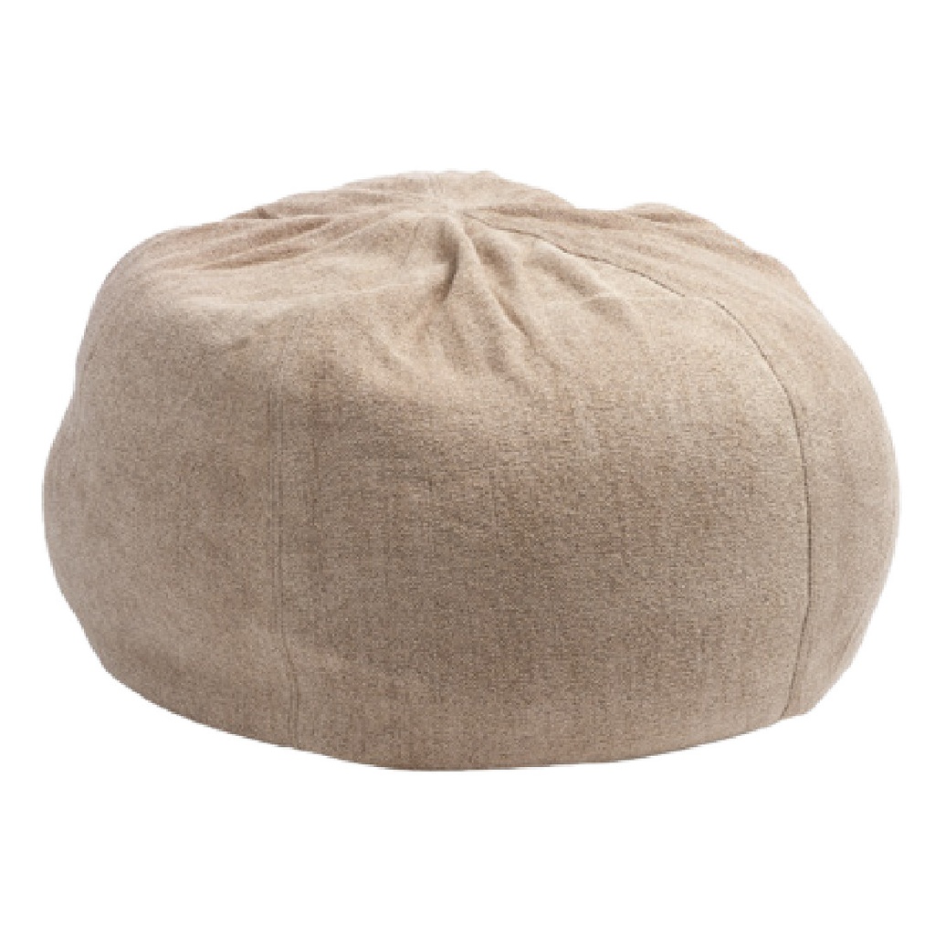 Pouf Bulle Chenille Vintage - nude