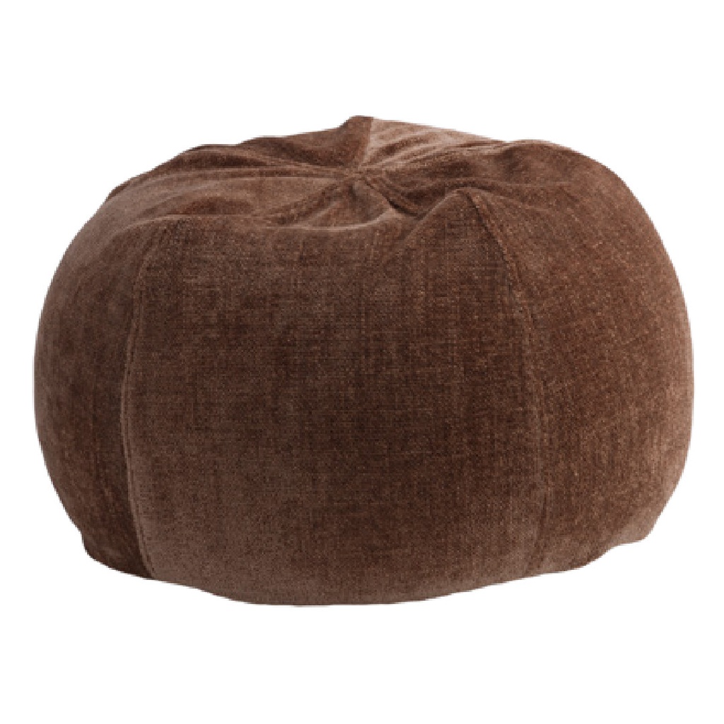 Pouf Bulle Chenille Visconti - argile (40 x 60 cm)