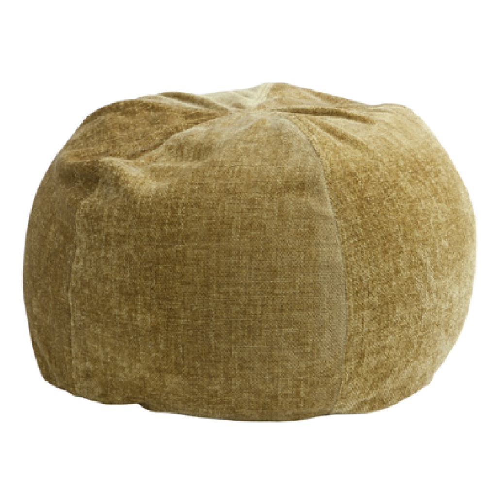 Pouf Bulle Chenille Visconti - chartreuse (40 x 60 cm)