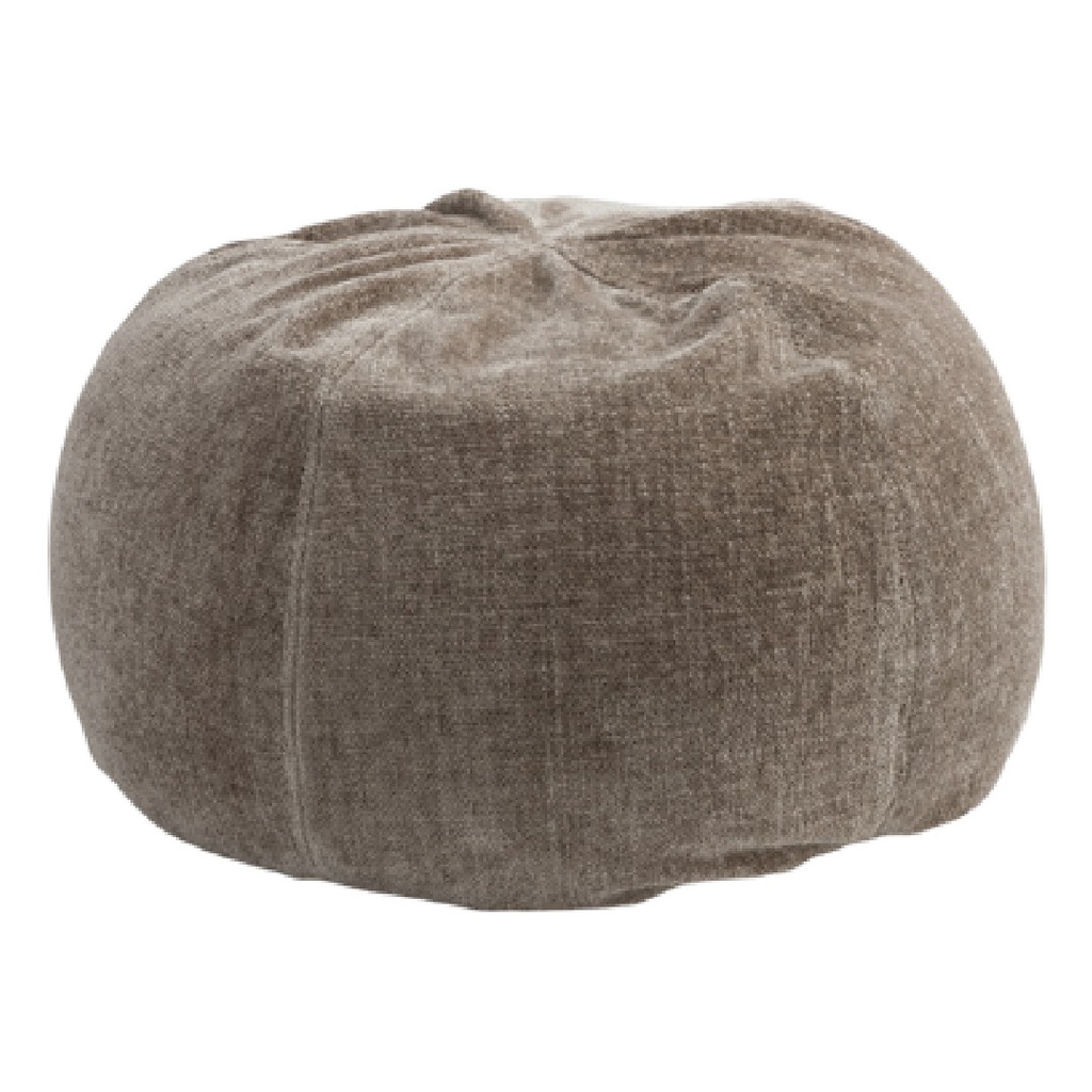 Pouf Bulle Chenille Visconti - ciment (40 x 60 cm)