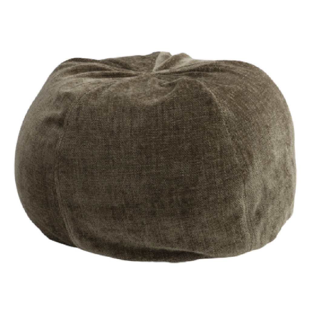 Pouf Bulle Chenille Visconti - kaki (40 x 60 cm)