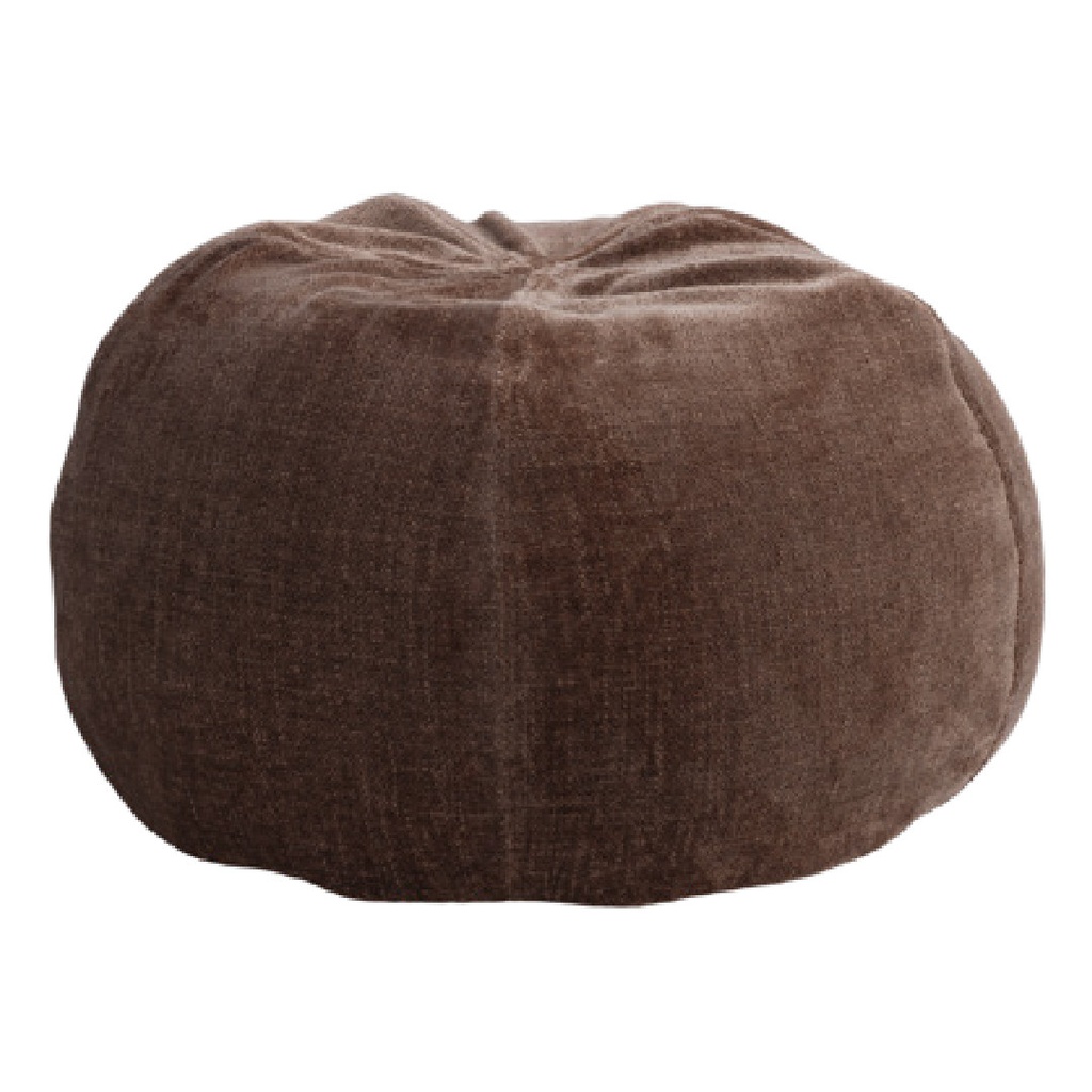 Pouf Bulle Chenille Visconti - muscade (40 x 60 cm)