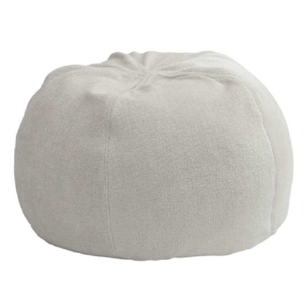 Pouf Bulle Chenille Visconti - off white (40 x 60 cm)