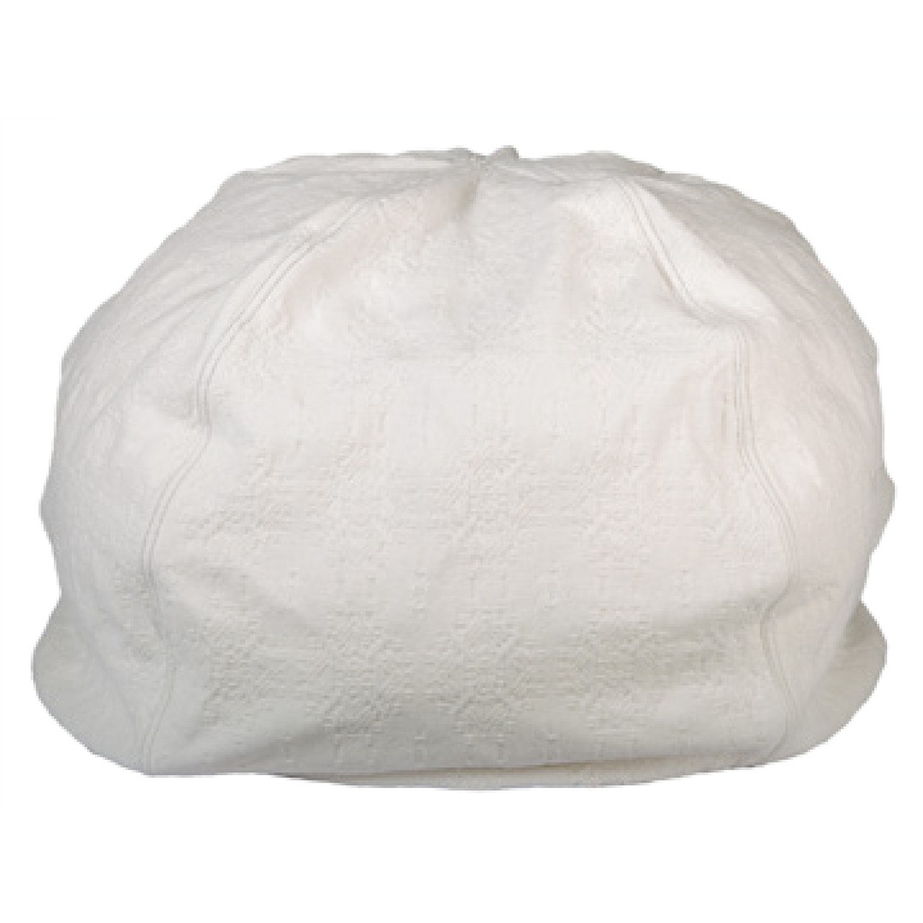 Pouf Bulle Jacquard Stone Washed Kilim - kilim blanc (40 x 60 cm)