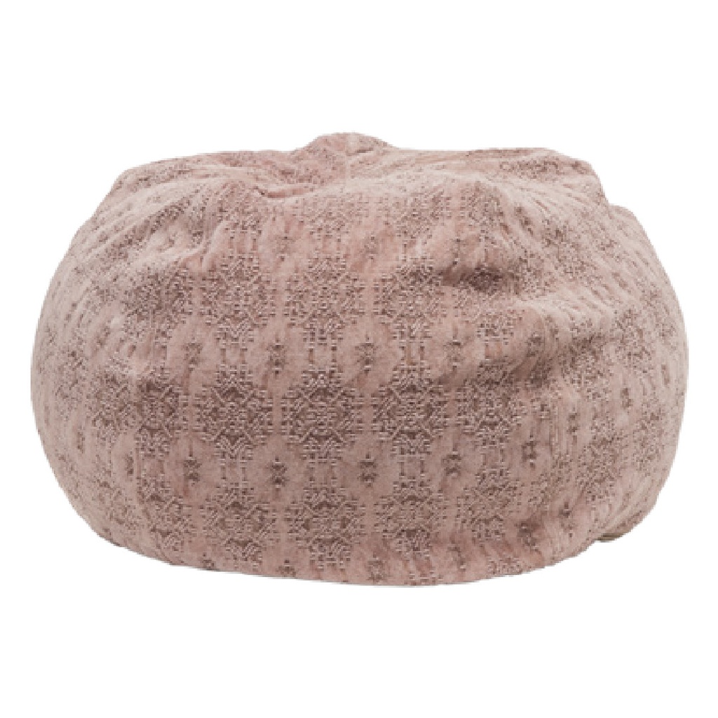 Pouf Bulle Jacquard Stone Washed Kilim - kilim blush