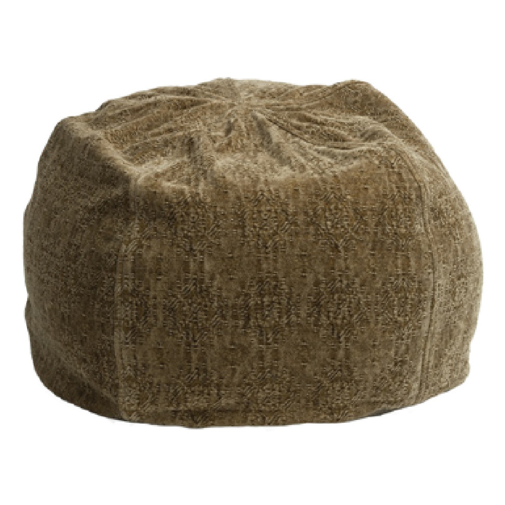 Pouf Bulle Jacquard Stone Washed Kilim - kilim bronze (40 x 60 cm)