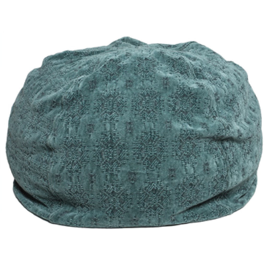 Pouf Bulle Jacquard Stone Washed Kilim - kilim canard