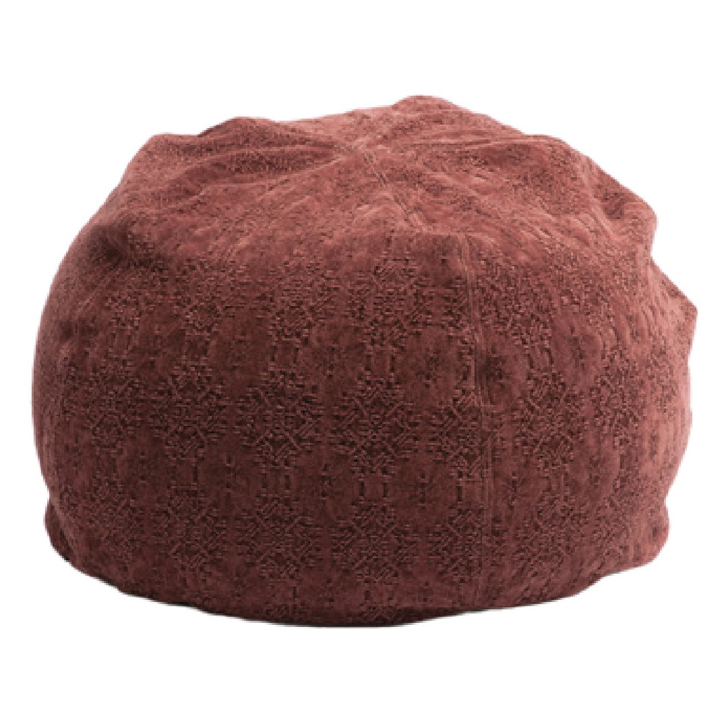 Pouf Bulle Jacquard Stone Washed Kilim - kilim chianti (40 x 60 cm)