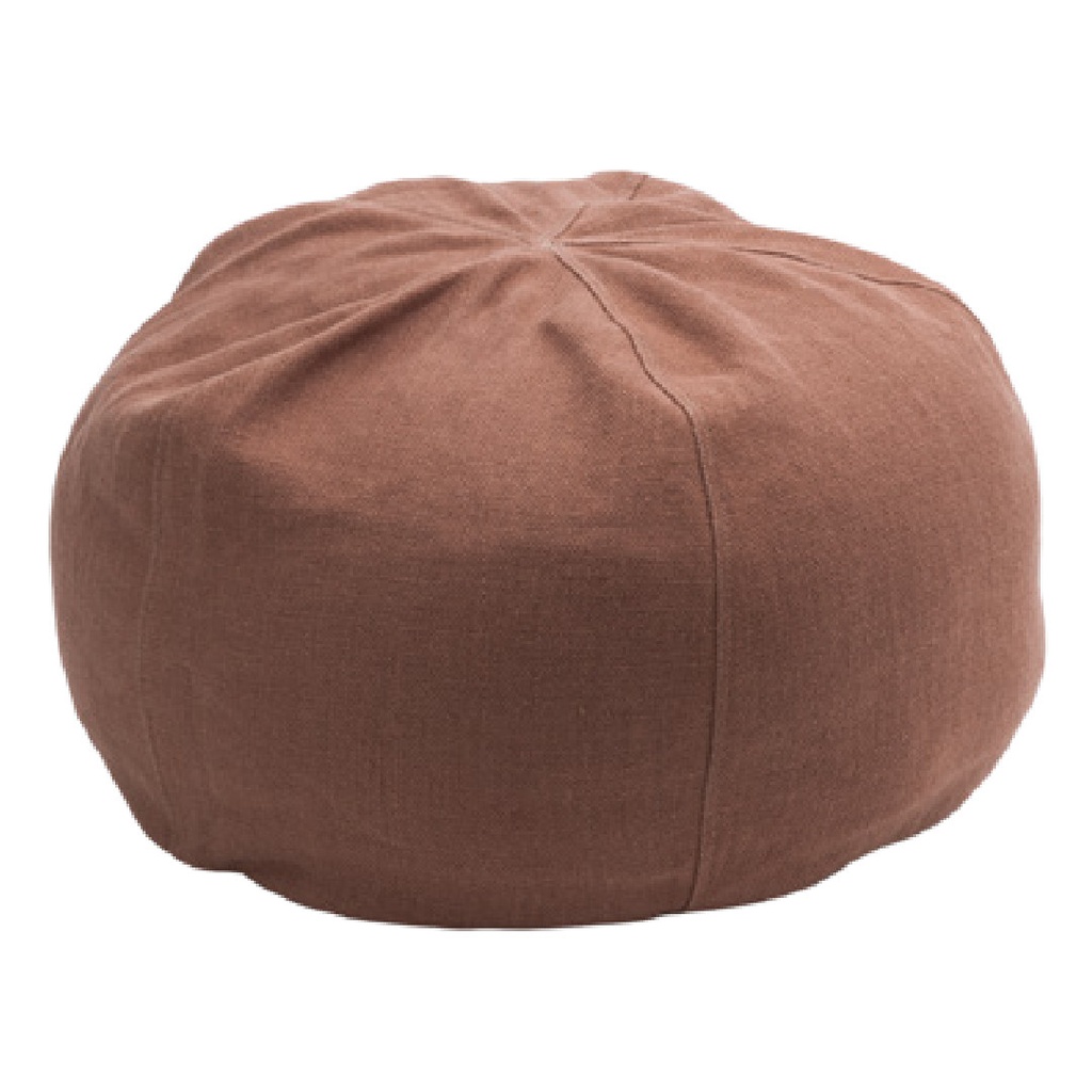 Pouf Bulle Lin Wabi Sabi Stone Washed - argile (40 x 60 cm)