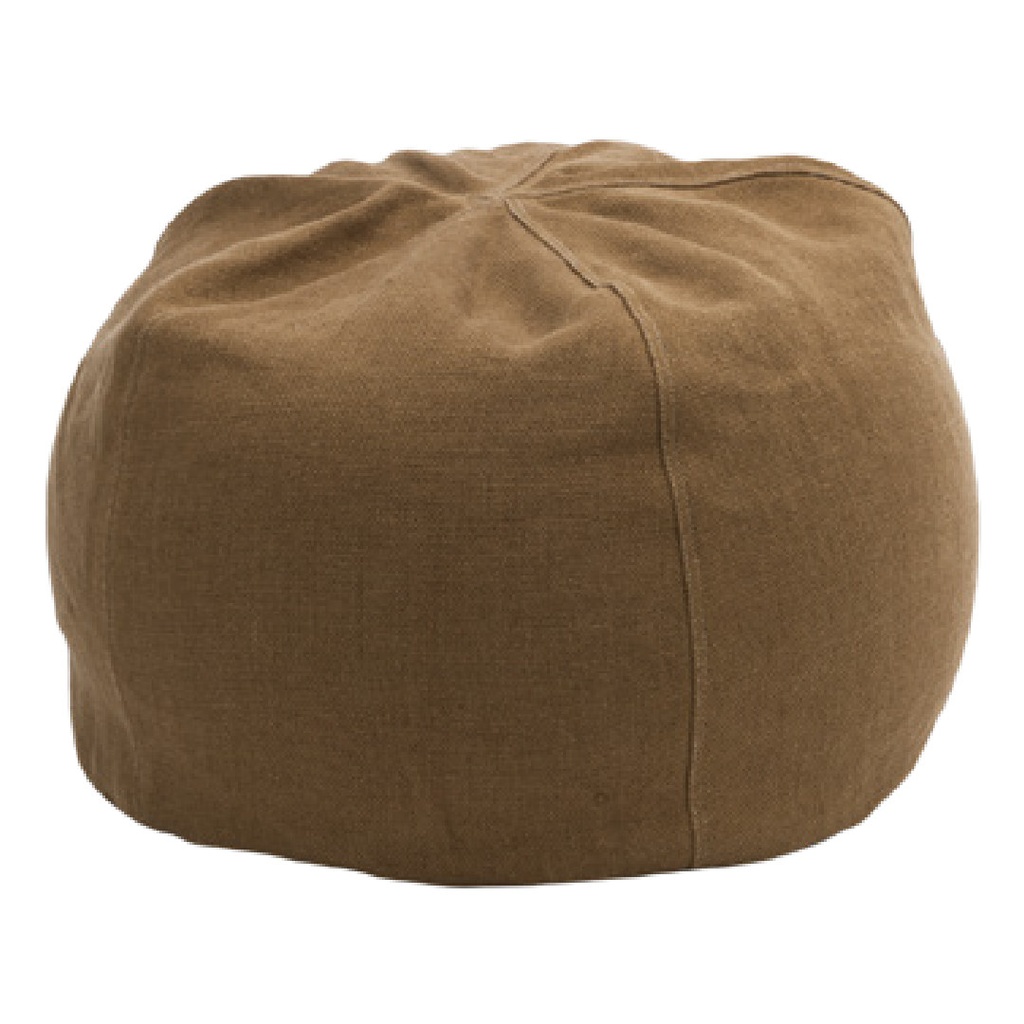 Pouf Bulle Lin Wabi Sabi Stone Washed - havane (40 x 60 cm)