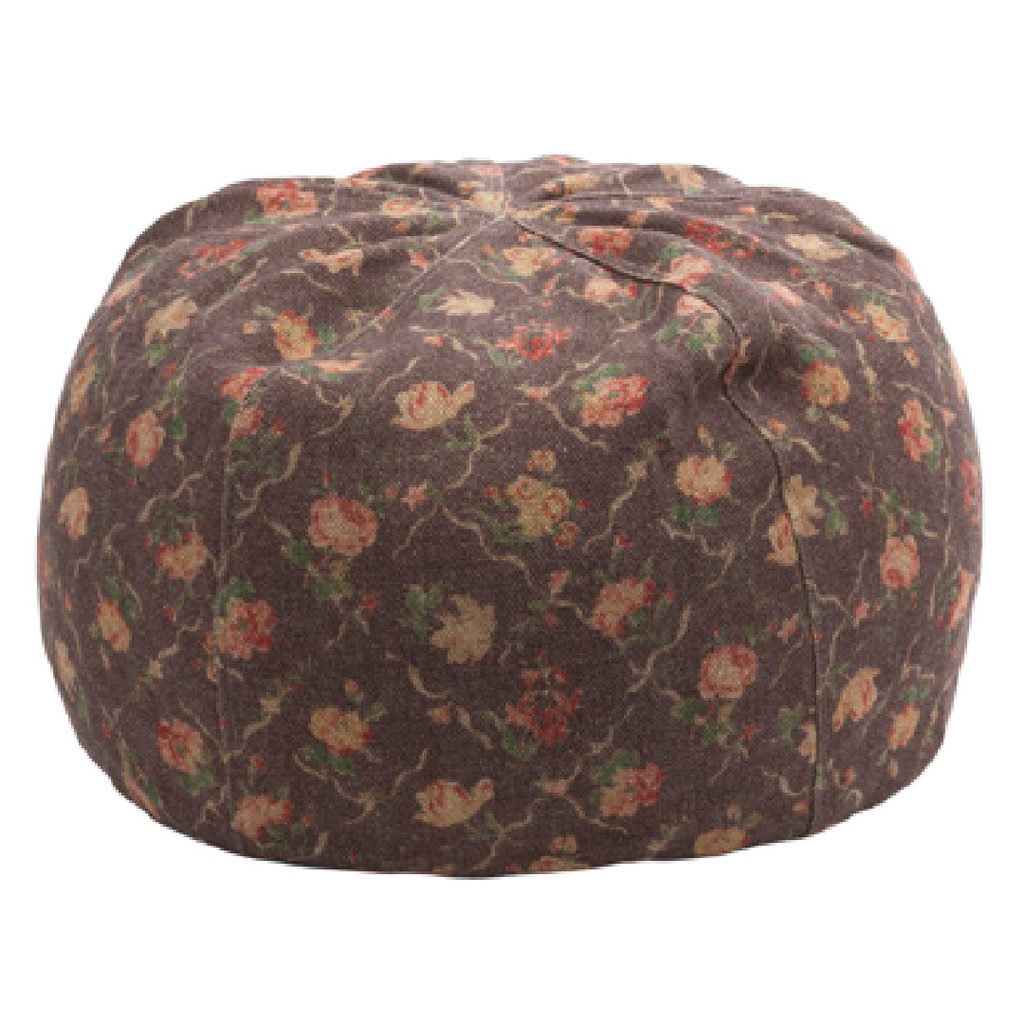 Pouf Bulle Lin Wabi-Sabi Imprimé - jardin secret chianti (40 x 60 cm)