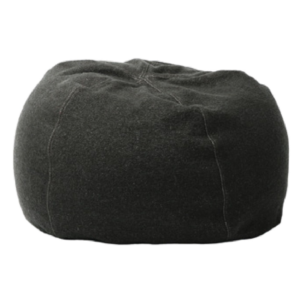 Pouf Bulle Toile Bouclette - charbon (40 x 60 cm)