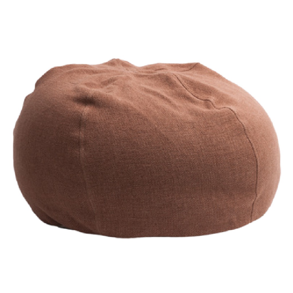 Pouf Bulle Toile Formentera - argile (40 x 60 cm)