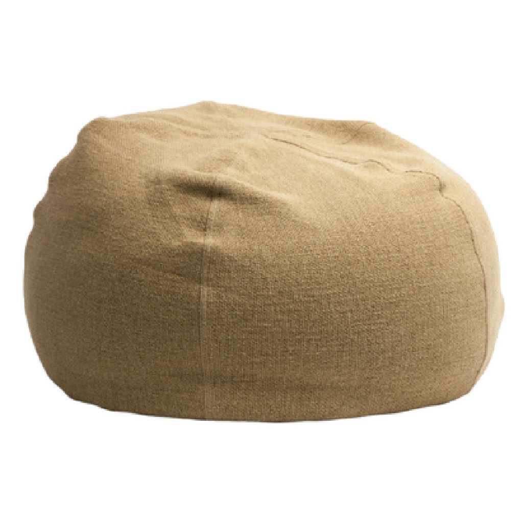 Pouf Bulle Toile Formentera - paille (40 x 60 cm)