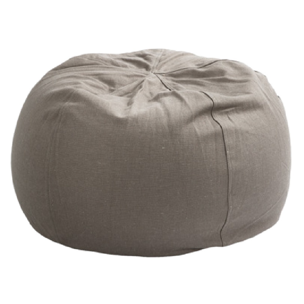 Pouf Bulle Toile Métis Upcyclée - écorce (40 x 60 cm)