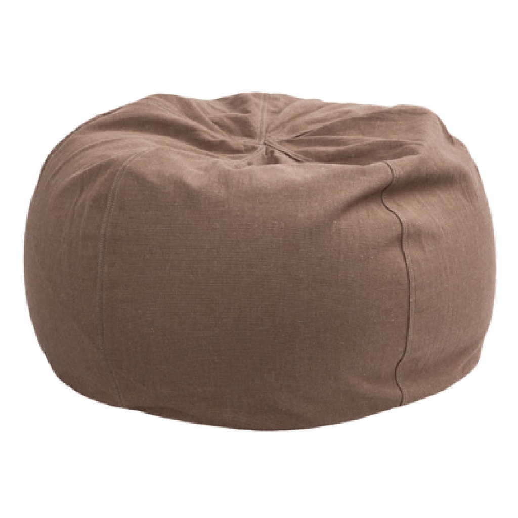 Pouf Bulle Toile Métis Upcyclée - muscade (40 x 60 cm)