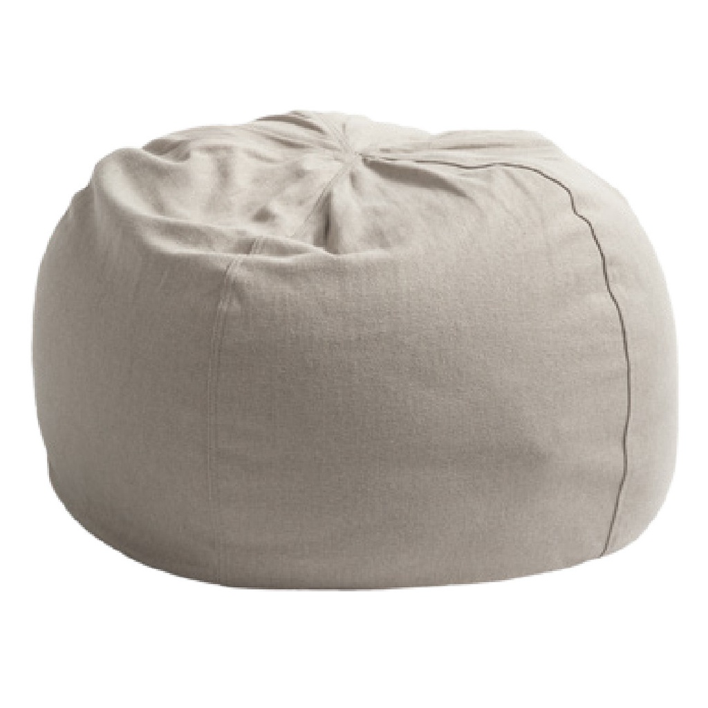Pouf Bulle Toile Métis Upcyclée - naturel (40 x 60 cm)