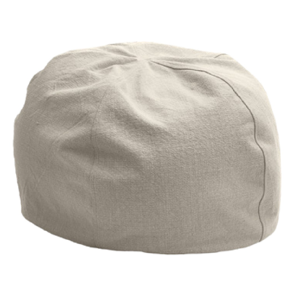 Pouf Bulle Toile Towani Upcyclée - beige (40 x 60 cm)