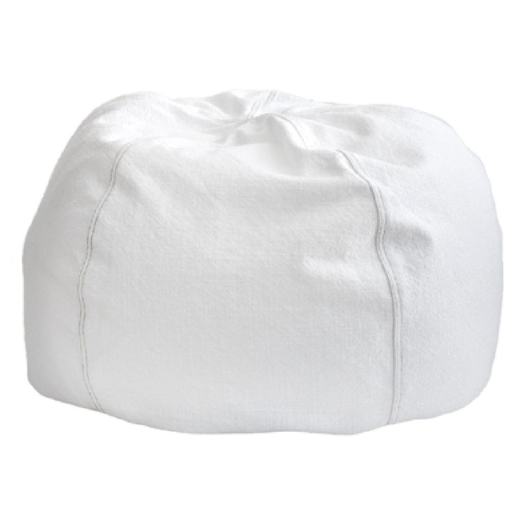 Pouf Bulle Toile Towani Upcyclée - blanc (40 x 60 cm)