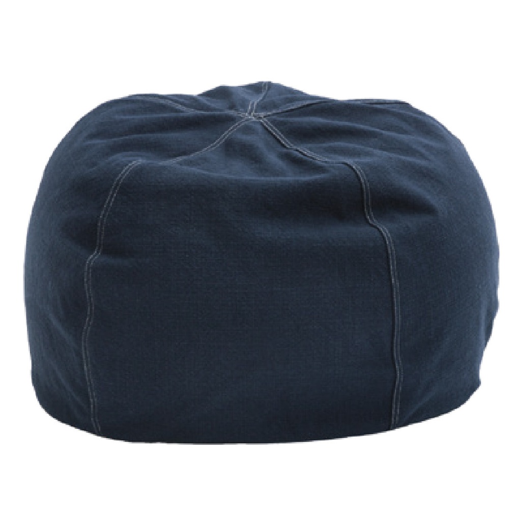 Pouf Bulle Toile Towani Upcyclée - navy (40 x 60 cm)