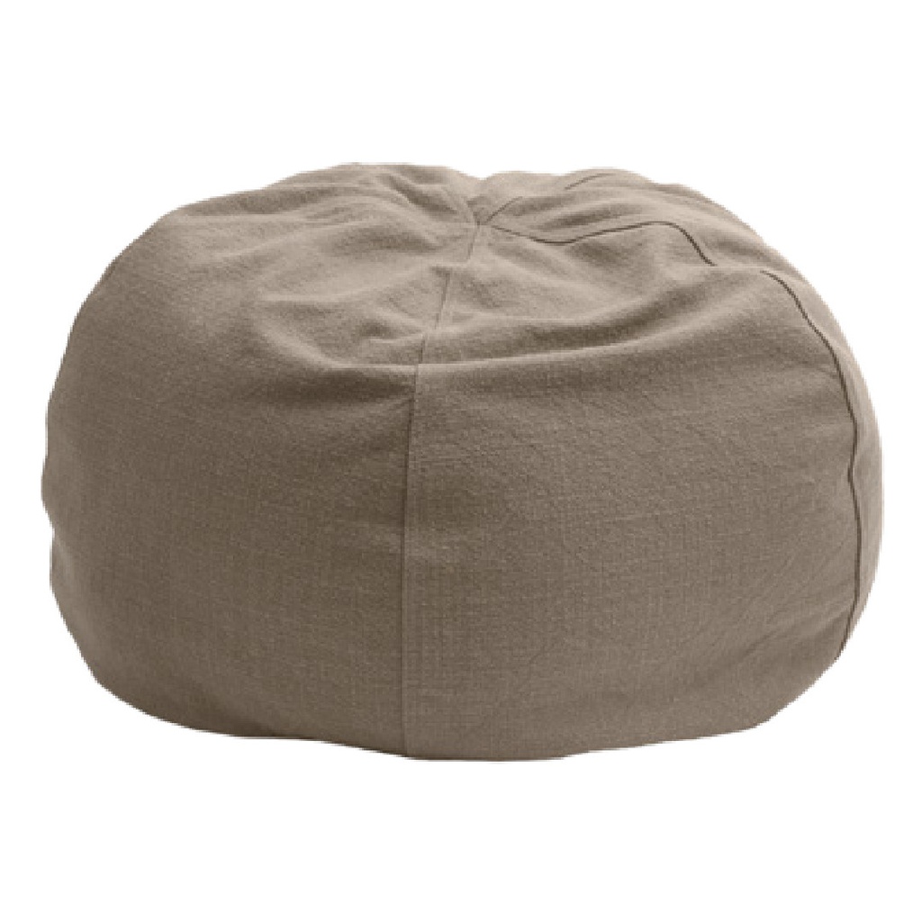 Pouf Bulle Toile Towani Upcyclée - nude (40 x 60 cm)