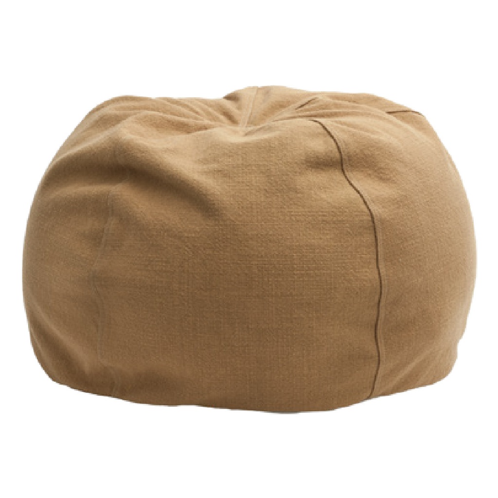 Pouf Bulle Toile Towani Upcyclée - terracotta (40 x 60 cm)