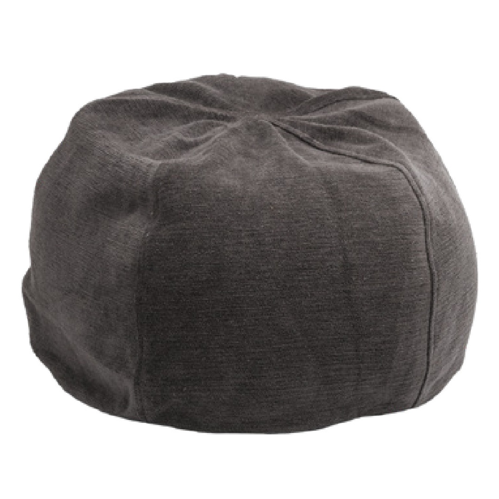 Pouf Bulle Toile Tuftée Upcyclée - brownie (40 x 60 cm)