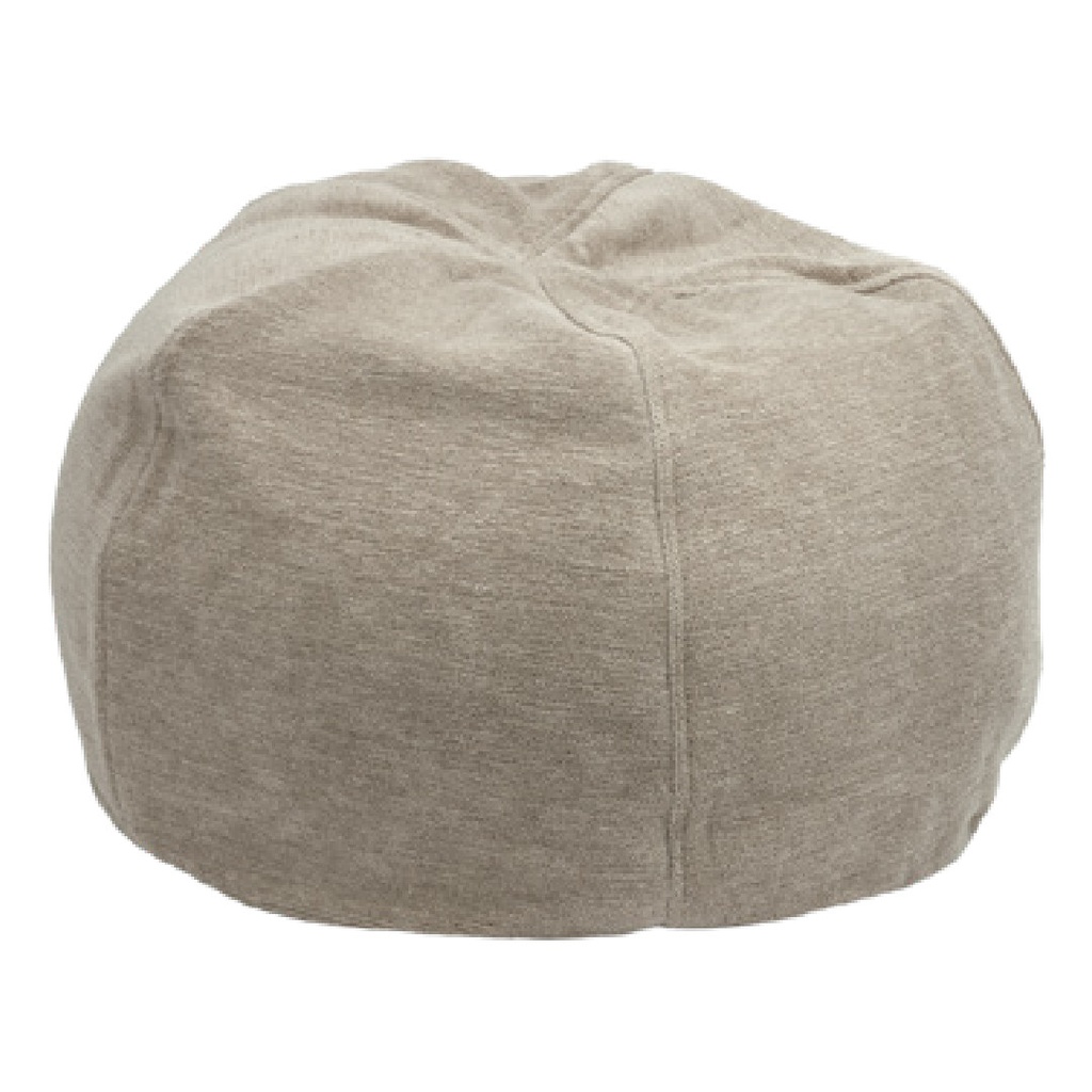 Pouf Bulle Toile Tuftée Upcyclée - écorce